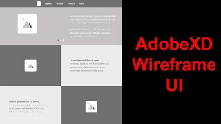 Designing Website Wireframes in AdobeXD | UI/UX Design