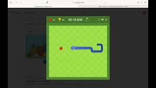 Google Snake Standard 25 Apples Speedrun - 40.635 Seconds