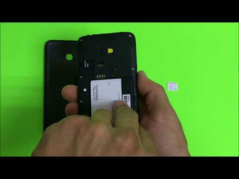 How To Install SD And SIM Card Into Alcatel OneTouch Pixi Avion LTE