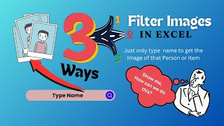 3 Ways to Filter Image in Excel #exceltips