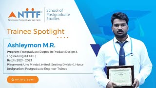 Trainee Spotlight: Ashleymon M.R. charts his way to Product Design | NTTF