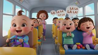 Wheels on the Flying School Bus | kids nursery rhymes | Baby Song, Air Bus Adventure Cartoon 🚌✈️🎶