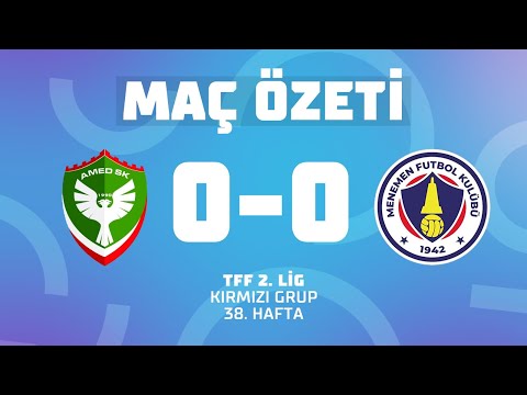 MAÇ ÖZETİ | TFF 2. Lig Kırmızı Grup | Amed Sportif Faaliyetler 0 - 0 Menemen Futbol Kulübü