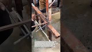 Rebar Bending Precision Tool in Action 🔧⚙️ #ConstructionTools #RebarWork #MetalFabrication