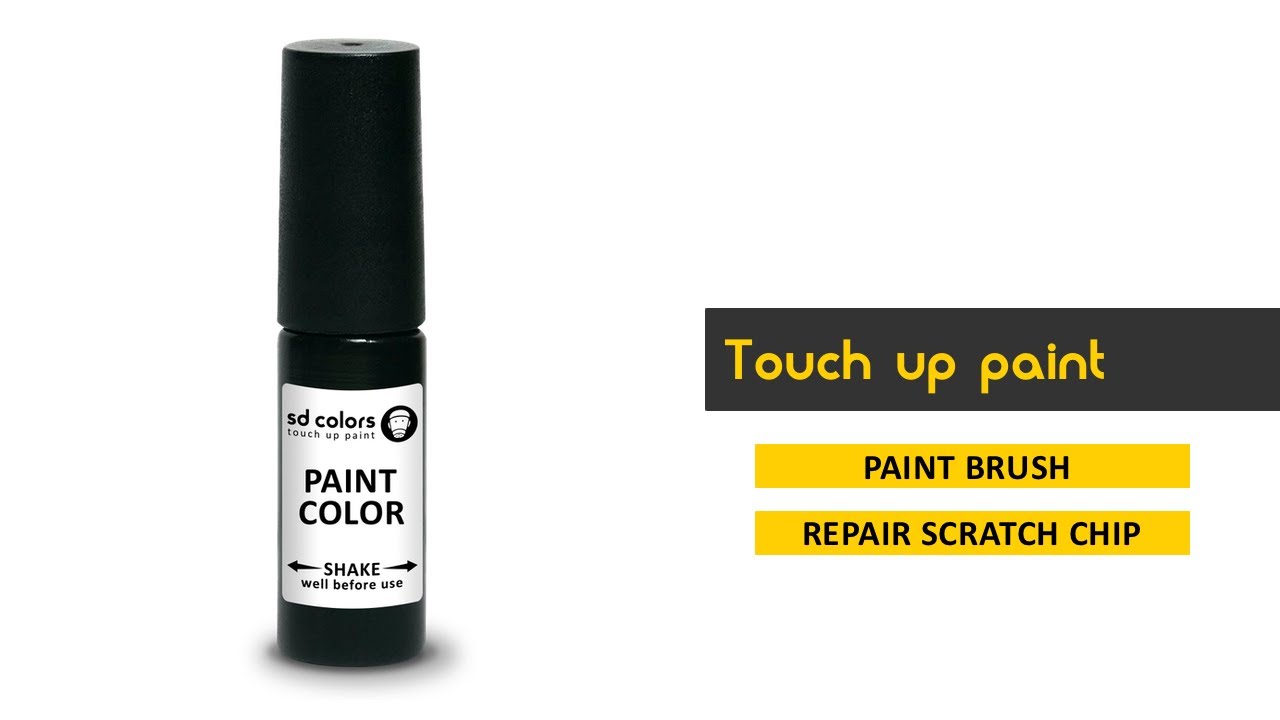SD COLORS TOUCH UP PAINT 5ML BRUSH REPAIR SCRATCH CHIP PAINT - YouTube