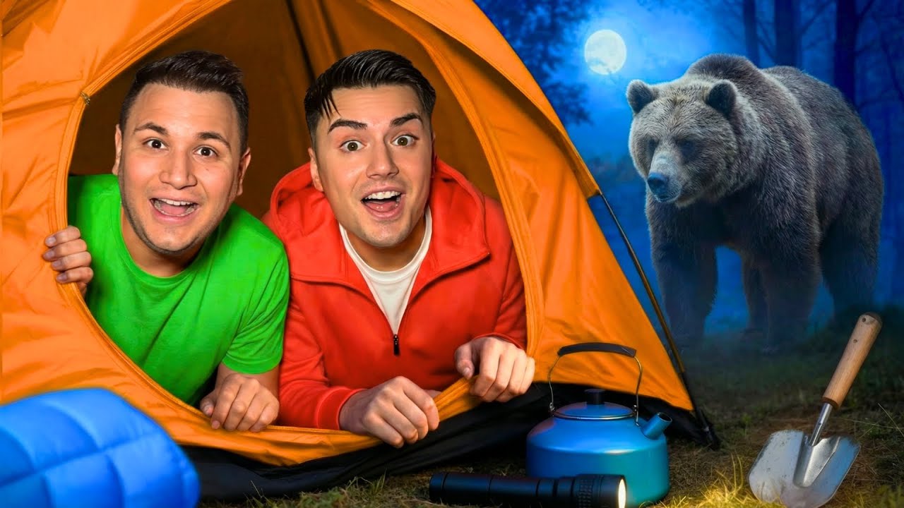 Wir hatten ANGST... 😱 ZELTEN im Wald! 