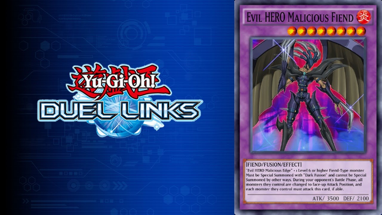 Evil HERO Malicious Fiend [Summoning animation - Yu-Gi-Oh! Duel Links]
