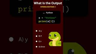 Can You Solve This Python String Challenge 🐍🔥 | What Is the Output