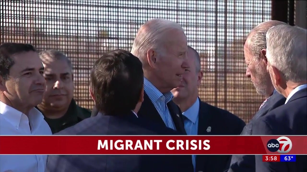 Biden on the Border: A visit to the Border Wall in El Paso - YouTube