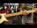 How To Play I CAN'T FEEL MY FACE The Weeknd Bass Guitar Lesson Tutorial EricBlackmonMusicHD