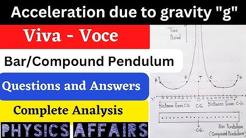 Viva Voce | Acceleration due to gravity by using Bar Pendulum | Compound Pendulum Experiment