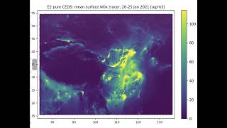 Kilometre-scale NOx transport over China β ICON-ART at 4.9 km with CINEI v2.1 emissions