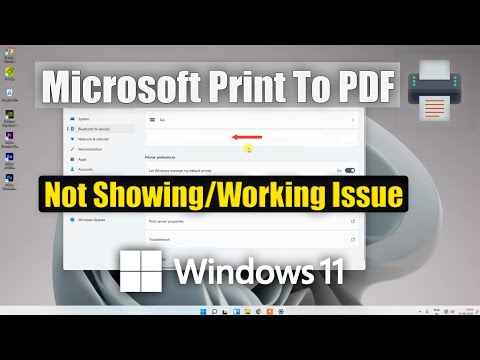 How to Fix Microsoft Print to PDF Not Working Issue in Windows 11