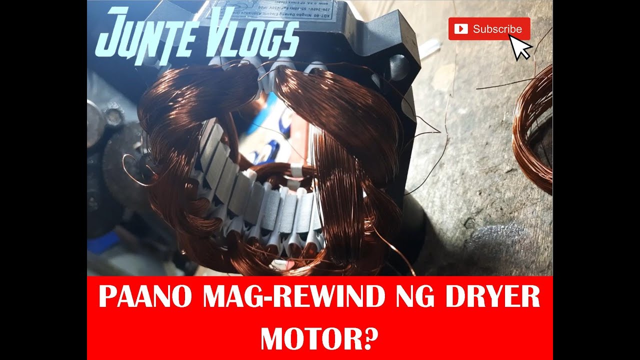 PAANO MAG-REWIND NG DRYER MOTOR? (TUTORIAL WITH DIAGRAMS)