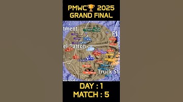 PMWC 2025 Grand Finals Day 1 match 5 #pmwc2025 #ewc2025 #pubgmobile #shorts #bgmi #foryou #trending