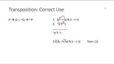 3.3.7 Rule 14 Transposition