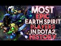 MOST EPIC EARTH SPIRIT PLAYERS IN DOTA 2 HISTORY !!