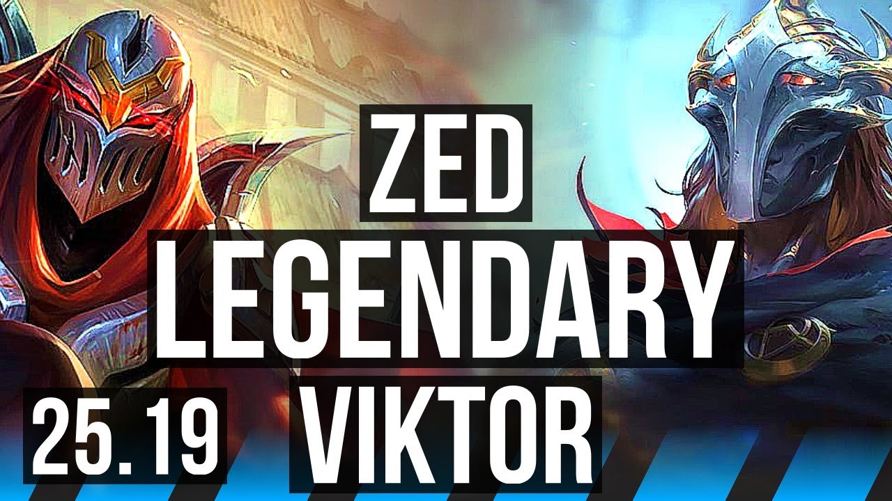 ZED vs VIKTOR (MID) | 9/0/7, Legendary | EUW Grandmaster | 25.19