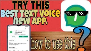 NEW trending apps for text voice || HOW TO USE T2S APPS?||BEST FOR TIKTOK VOICE screenshot 3