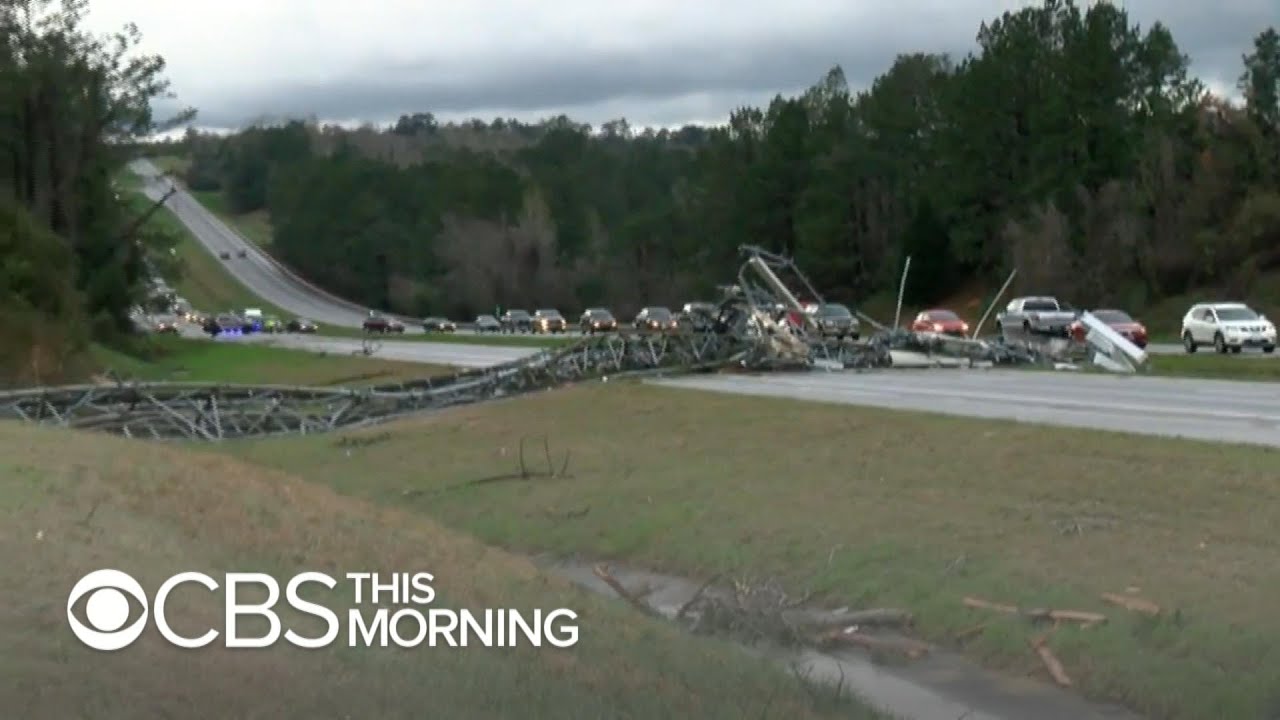 Devastating damage after deadly tornadoes in Alabama - YouTube