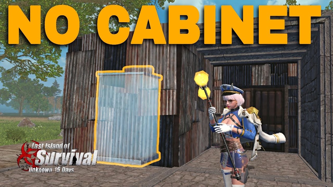 I noticed that the base I eco raiding had no cabinets Last Island of Survival 