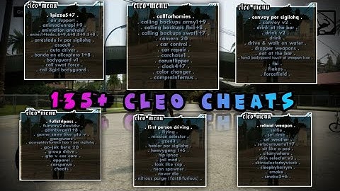 [Latest] 135+ Cleo cheats Pack for Gta san andreas | How to install cleo cheats in GTA SA