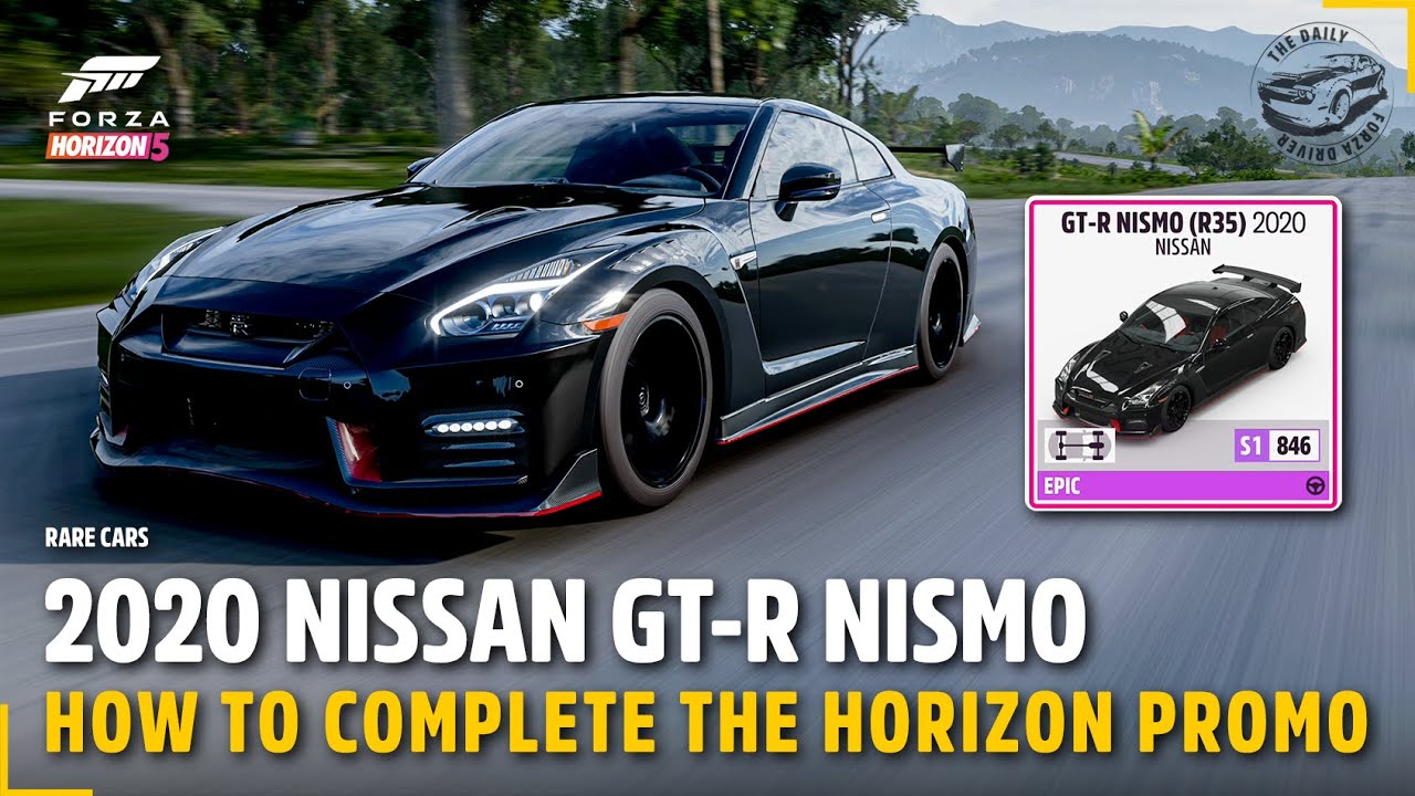 2020 Nissan Nismo GT-R (R35) | How to complete the HORIZON PROMO Photo |  Forza Horizon 5 - YouTube