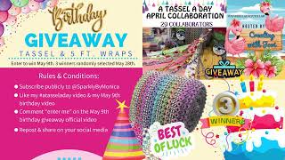 Birthday Tassel and Rhinestone Mesh Giveaway