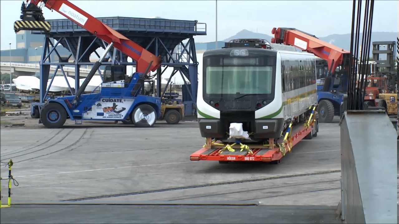 Así fue el embarque del primero de los 22 nuevos trenes que llegarán al Metro