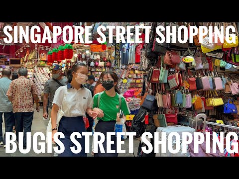SINGAPORE STREET SHOPPING TOUR:CHEAPEST HANDBAGS SHOPPING AT BUGIS STREET |WATERLOO STREET|BUGIS|