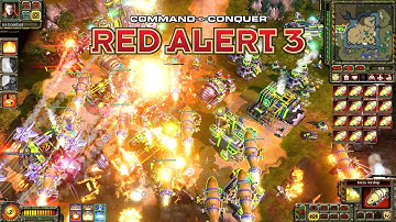 Command and Conquer Red Alert 3 Tech Shuffle MOD Soviet Gameplay - No Commentary
