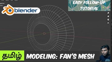 How to Make a Table Fan Mesh Easily | Blender 3D Tamil | Tutorial