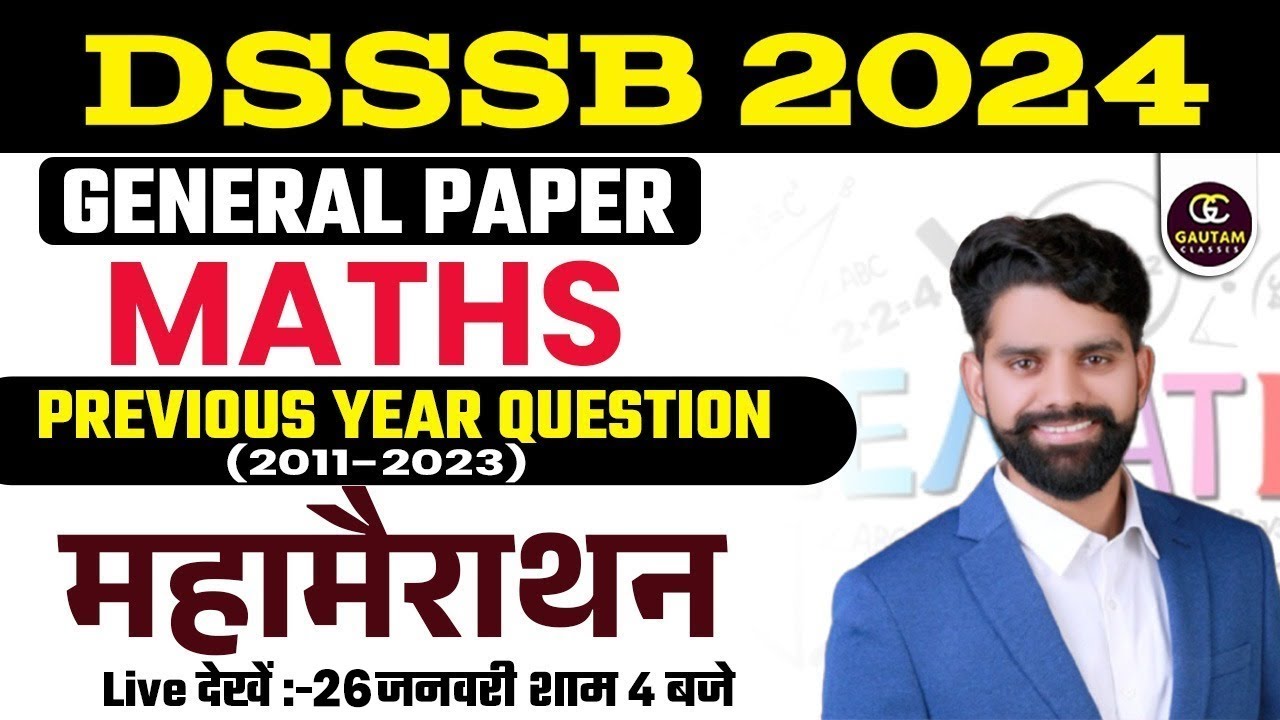 dsssb maths by gautam sir