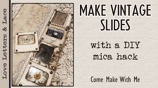 This Makes ANY Photo Look Vintage 👀 | Faux Mica + Vintage Slides Tutorial 🤗