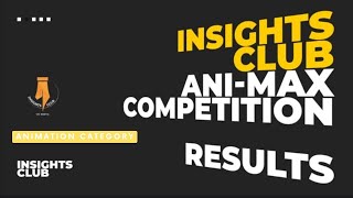 Animation competition results | ANI-MAX by Insights Club #vitbhopal