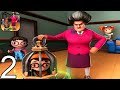 Scary Teacher 3D - Gameplay Part 2 - Random Funny MiniGames,1 2 3 4 Plyer Free New Update Adventure