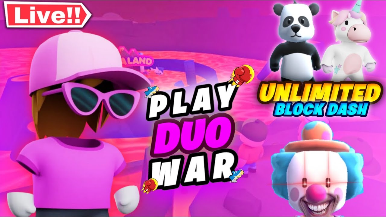 Stumble Guys Live | Stumble Guys Unlimited Block Dash 