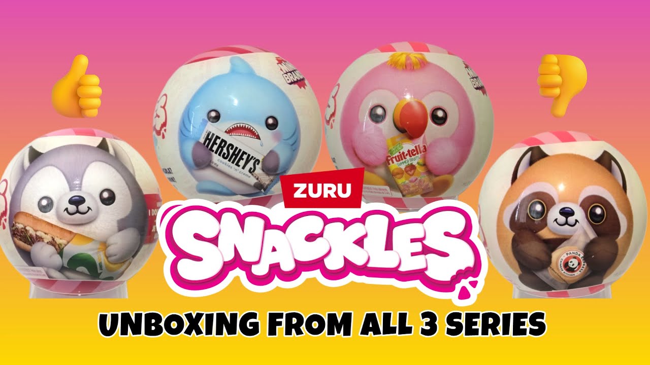 UNBOXING ZURU SNACKLES FROM ALL 3 SERIES | WHAT DID I GET?