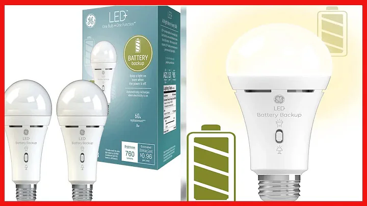 Great product -  GE LED+ Battery Backup Light Bulb, Emergency Light Bulb for Power Outages, Flashlig