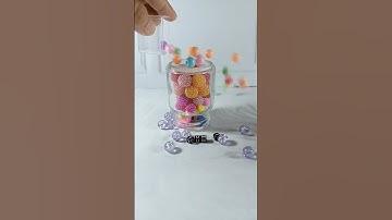 How Many Glass Marbles on The Bottle? #reverse #satisfying #shorts