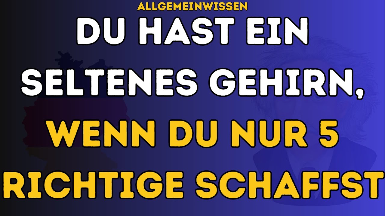 NUR 1 % BESTEHT DIESES QUIZ – SCHAFFST DU ES? 🤯🔥 | ALLGEMEINWISSEN