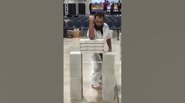 Boards don’t hit back but teach confidence & technique #karate👊Martial Arts Concrete Breaking