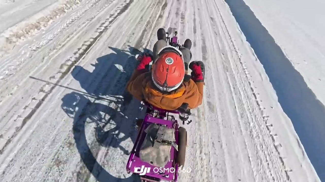 SteinTrikes Rebel FX 20/26 FAT on V.A.S.T. Snow Mobile Trail