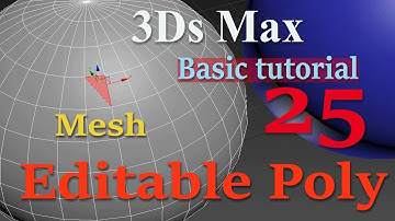 3ds max basic tutorial bangla #25 | Difference between editable Poly and editable Mesh