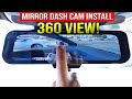 How to Install Rydeen 360View Mirror Dash Cam (How to Hide Dash Camera Cables)