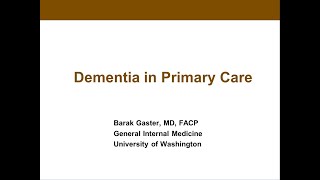 Introduction to Dementia
