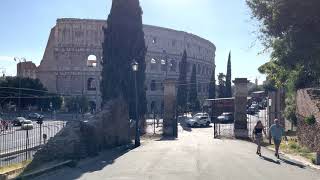 Walking in Rome (Oppian Hill Park to Colosseum) 28 Jul 2022 [4K HDR]