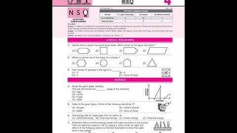 SOF NSO Sample Paper for Class 4