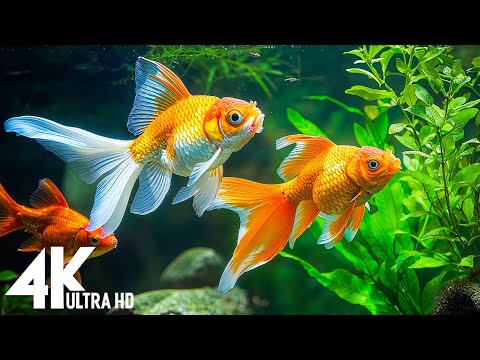 Relaxing Fish Tank with Calming Music | 4K VIDEO (ULTRA HD) | Mesmerizing Moment of Nature