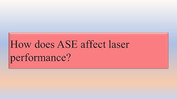 How does ASE (Amplified Spontaneous Noise ) affect laser performance in EDFA?
